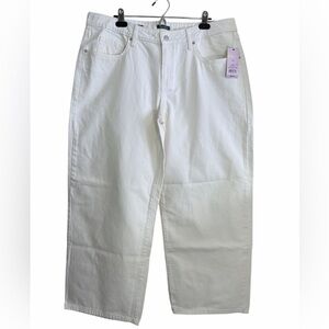 Wild Fable NWT Women’s Low-Rise Baggy White Jeans Size 16/31” inseam